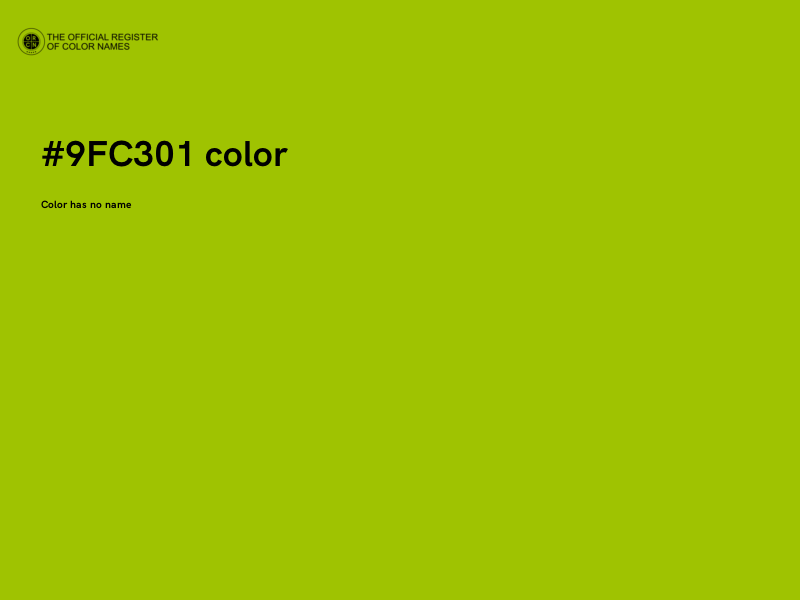 #9FC301 color image