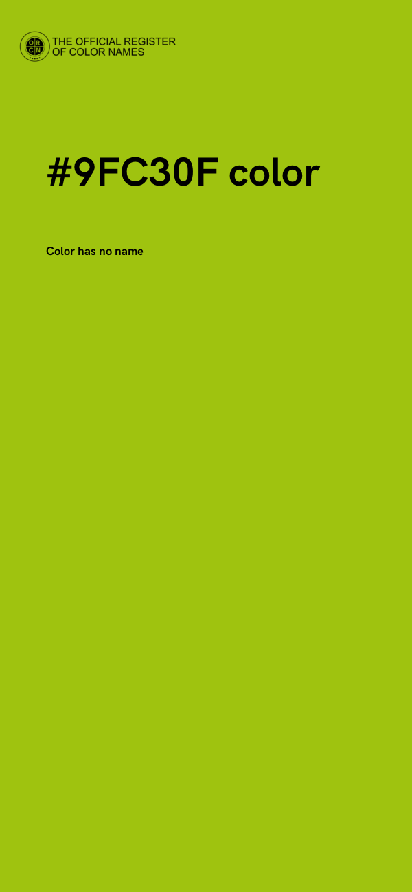 #9FC30F color image