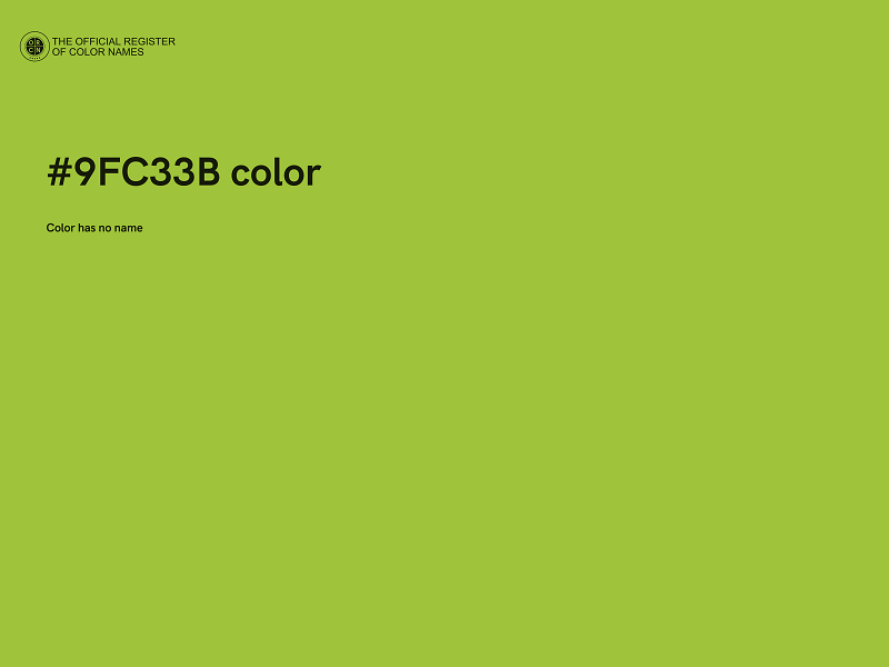 #9FC33B color image