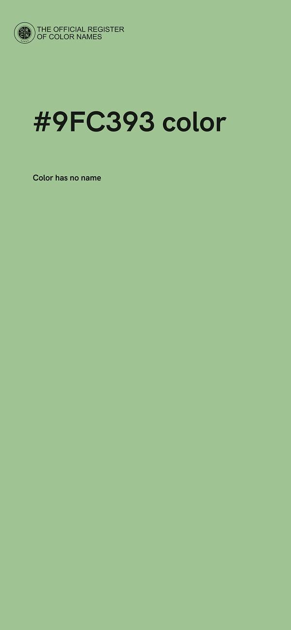 #9FC393 color image