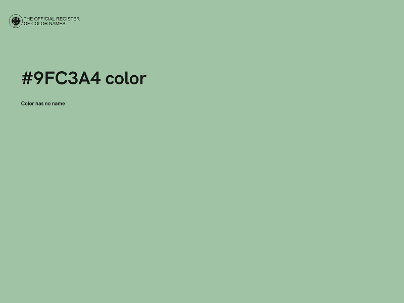 #9FC3A4 color image