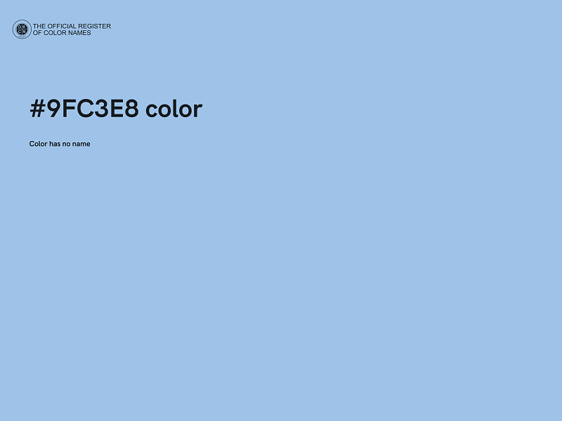 #9FC3E8 color image
