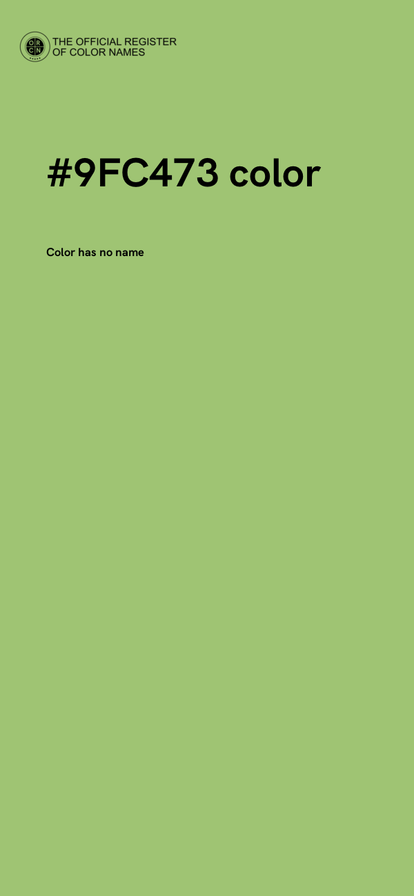 #9FC473 color image