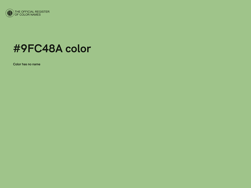 #9FC48A color image