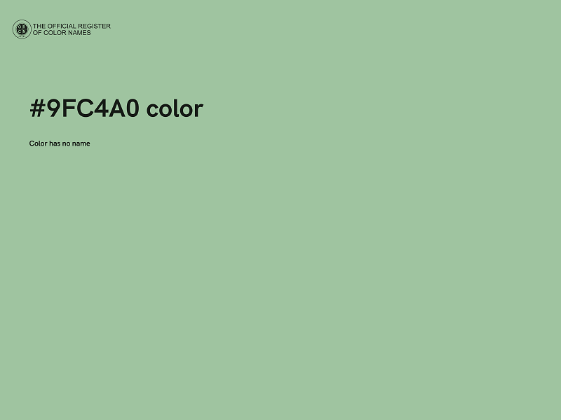 #9FC4A0 color image