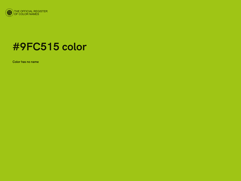 #9FC515 color image