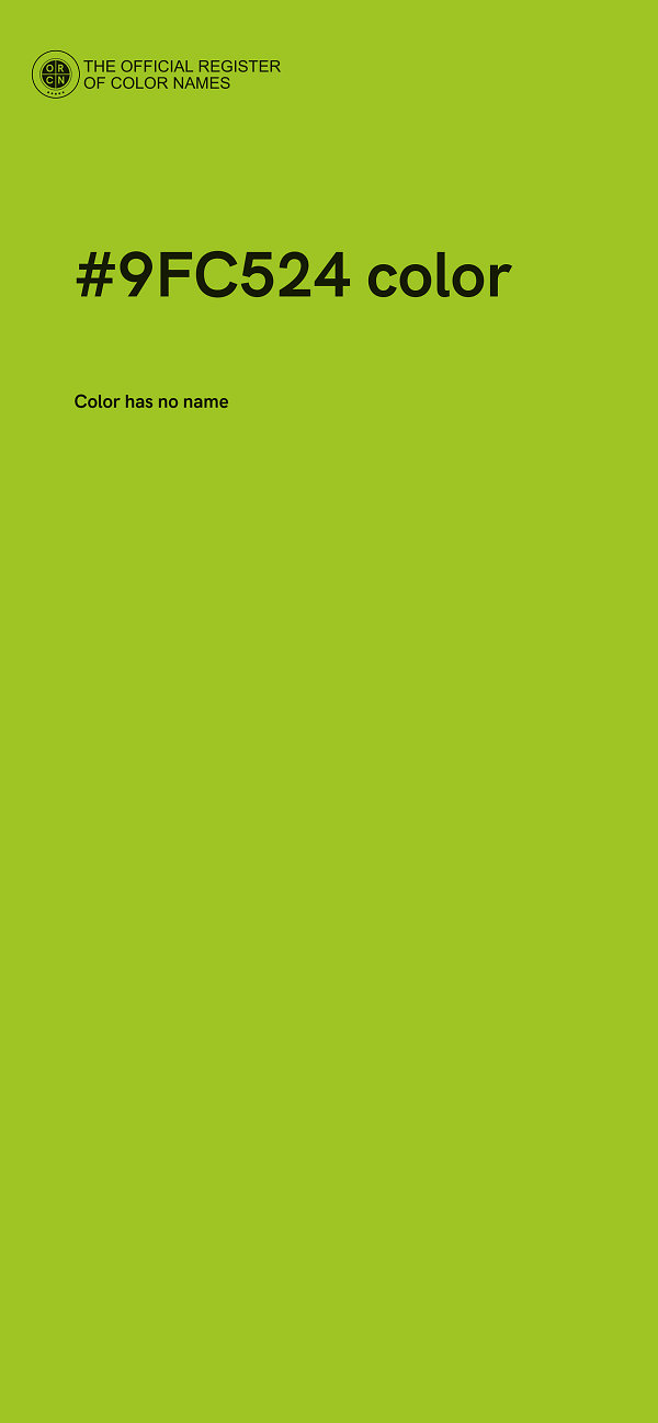 #9FC524 color image