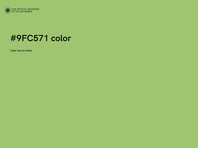 #9FC571 color image