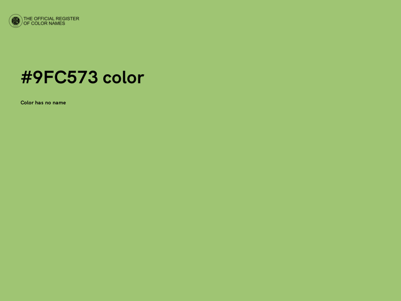 #9FC573 color image