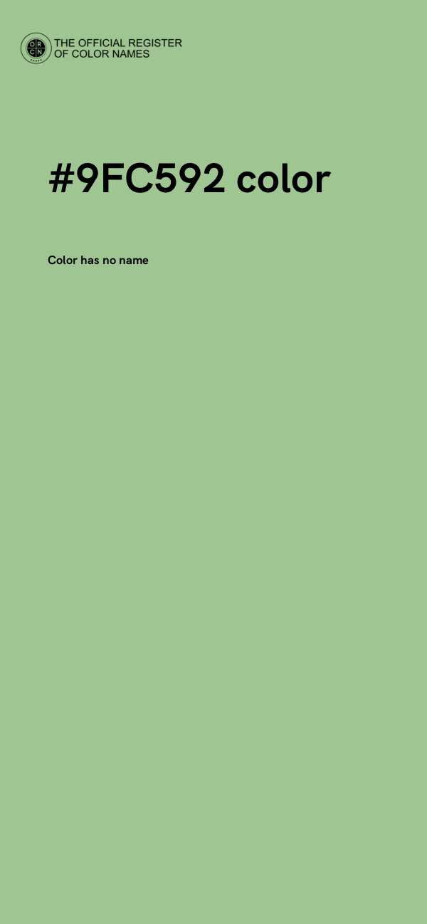 #9FC592 color image