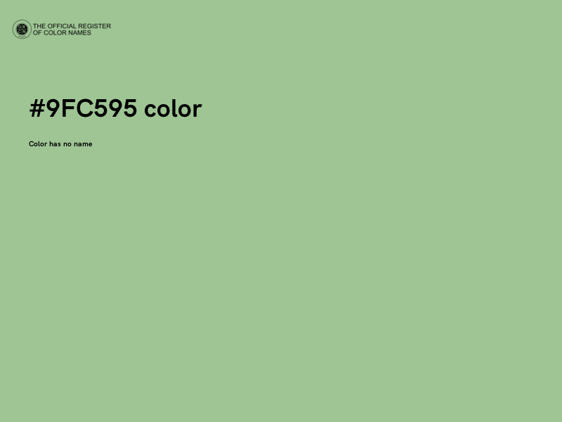 #9FC595 color image