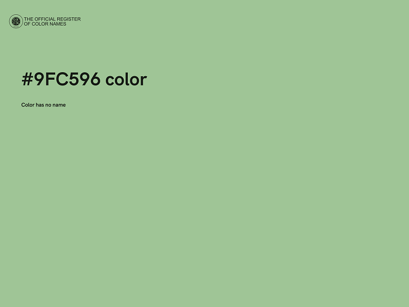 #9FC596 color image