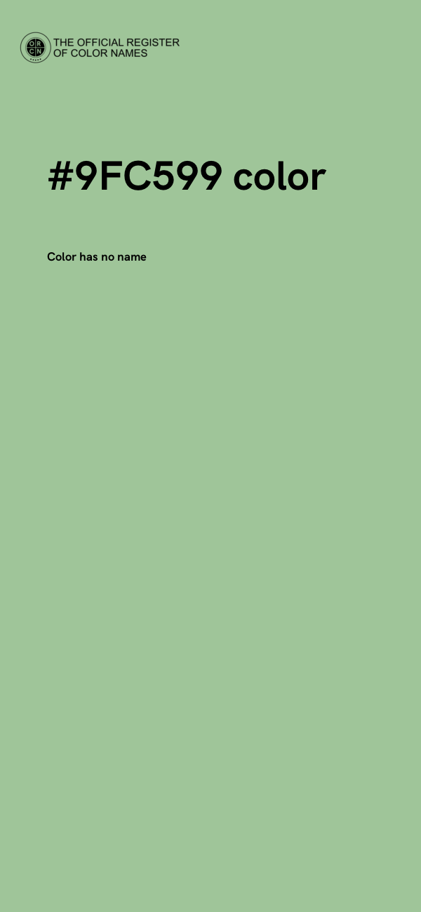 #9FC599 color image
