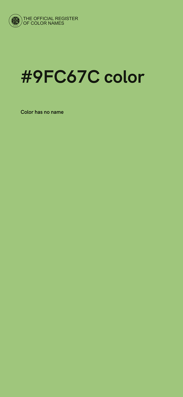 #9FC67C color image