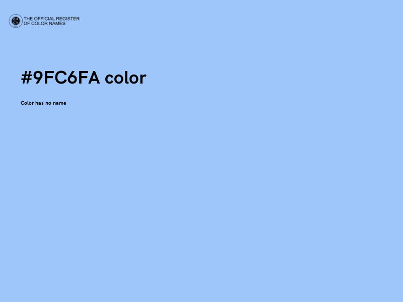 #9FC6FA color image