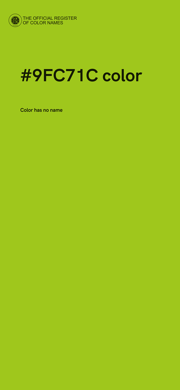 #9FC71C color image
