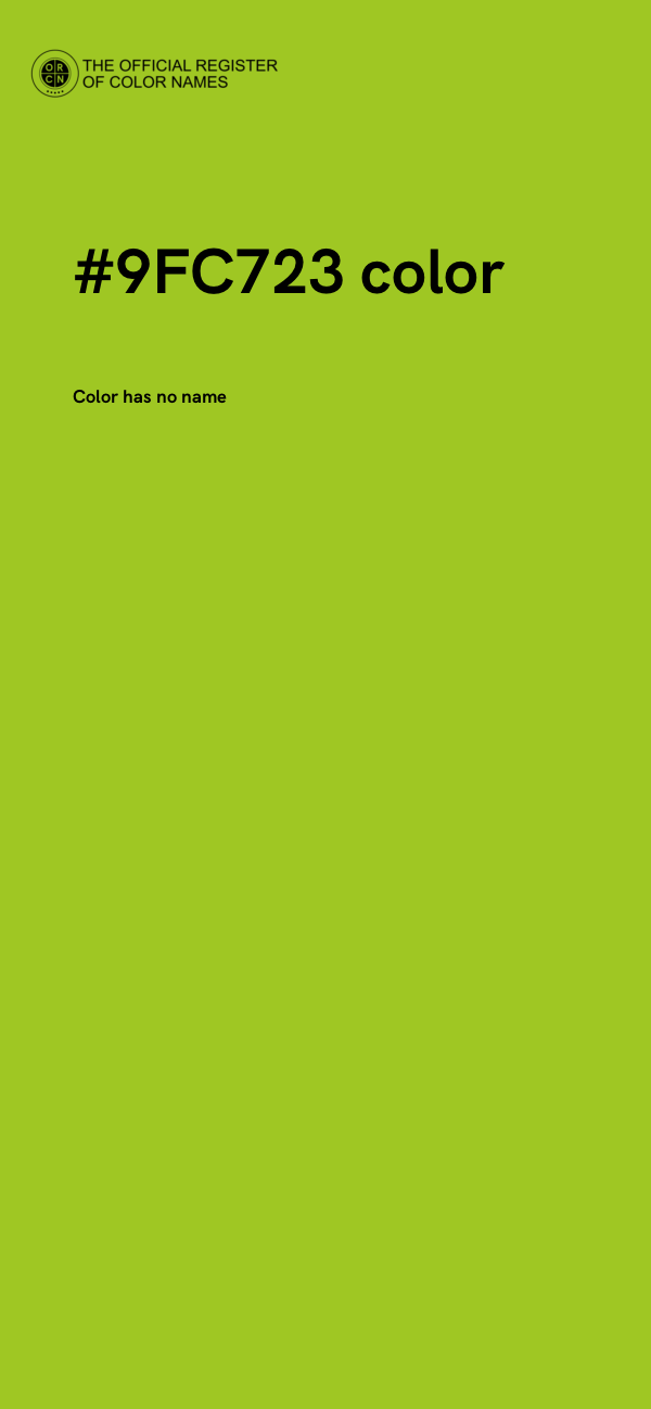 #9FC723 color image