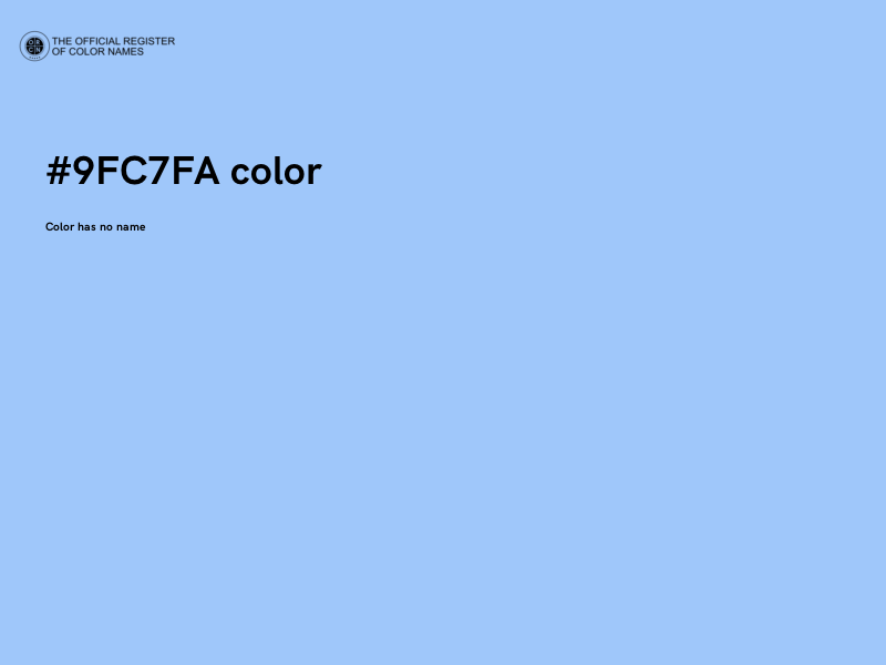 #9FC7FA color image