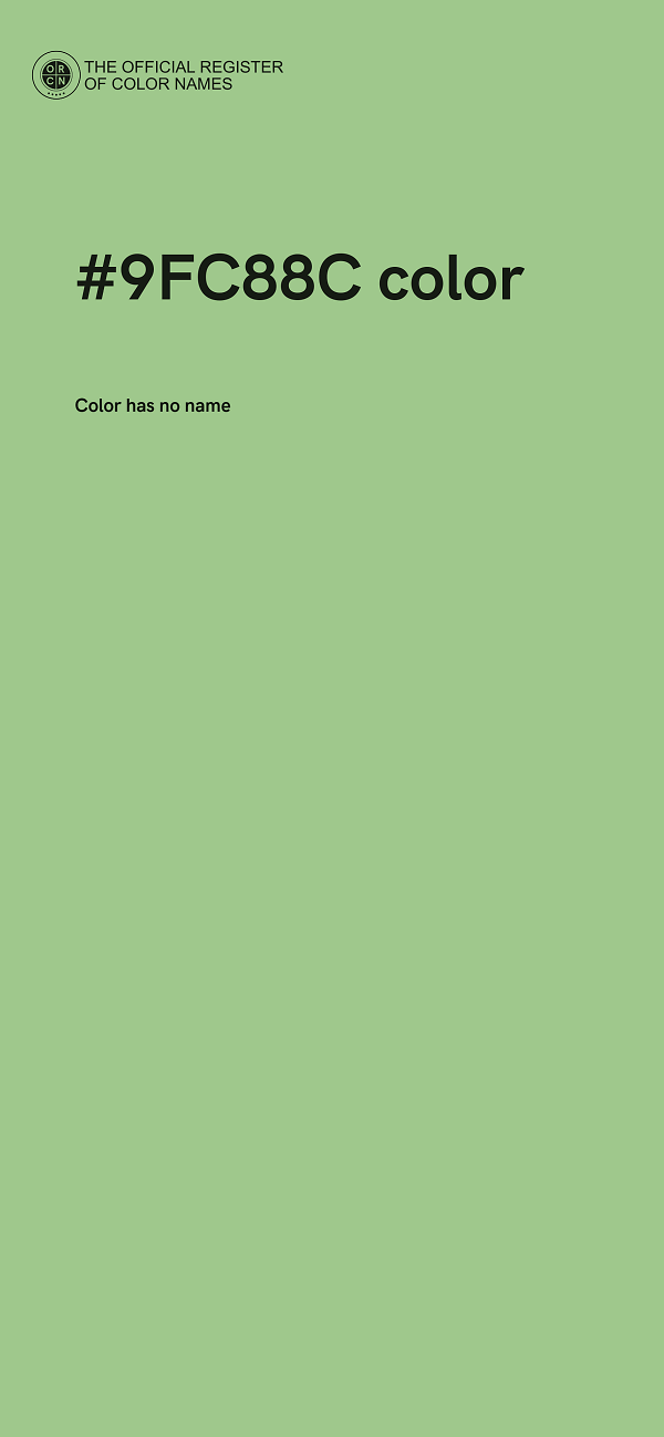#9FC88C color image