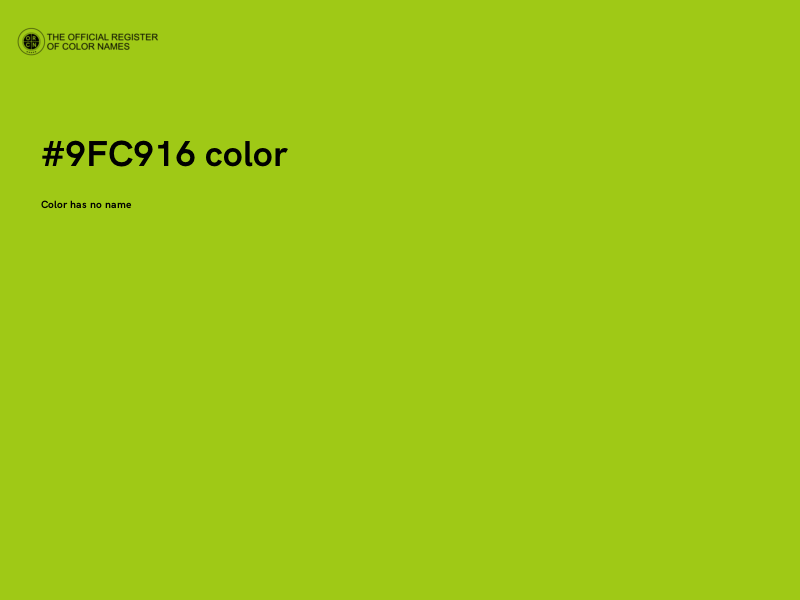 #9FC916 color image