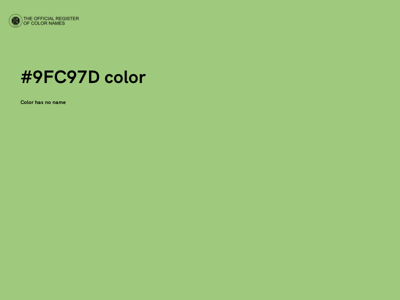 #9FC97D color image