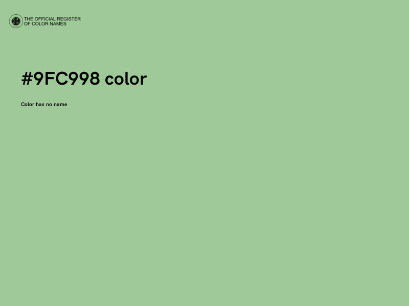 #9FC998 color image