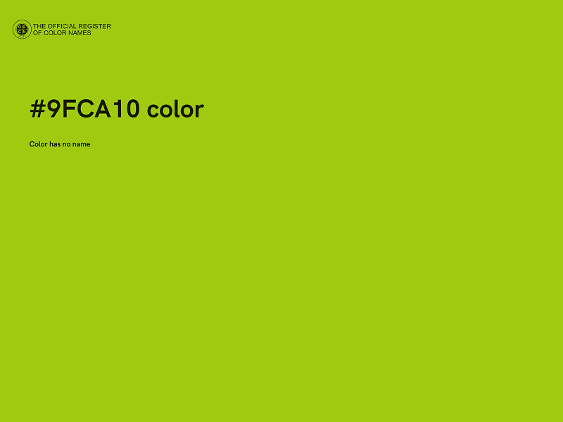 #9FCA10 color image