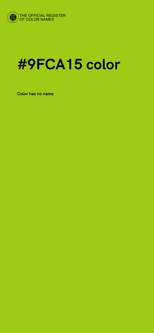 #9FCA15 color image