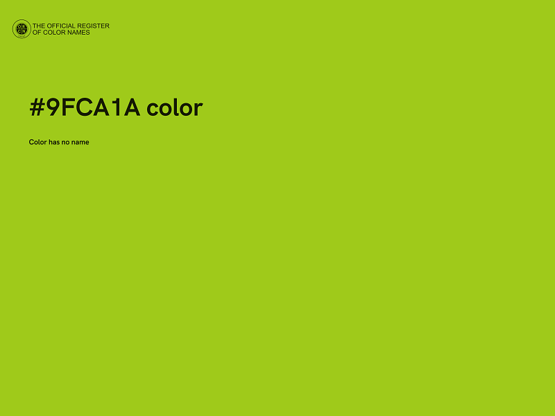 #9FCA1A color image