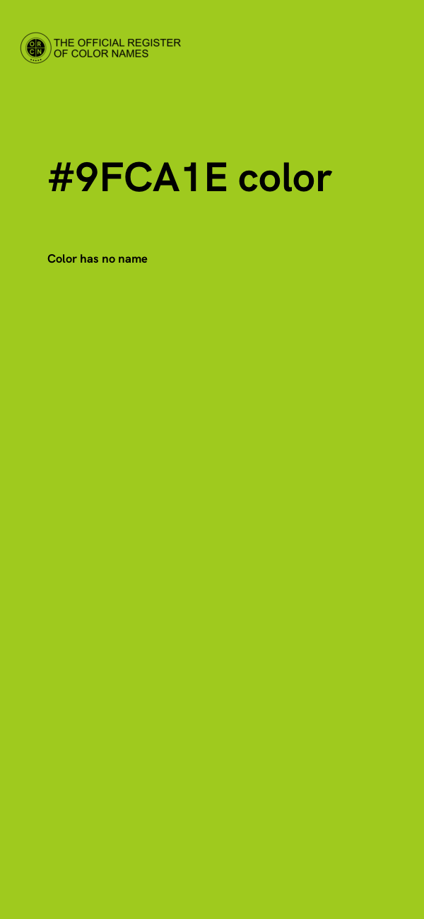 #9FCA1E color image