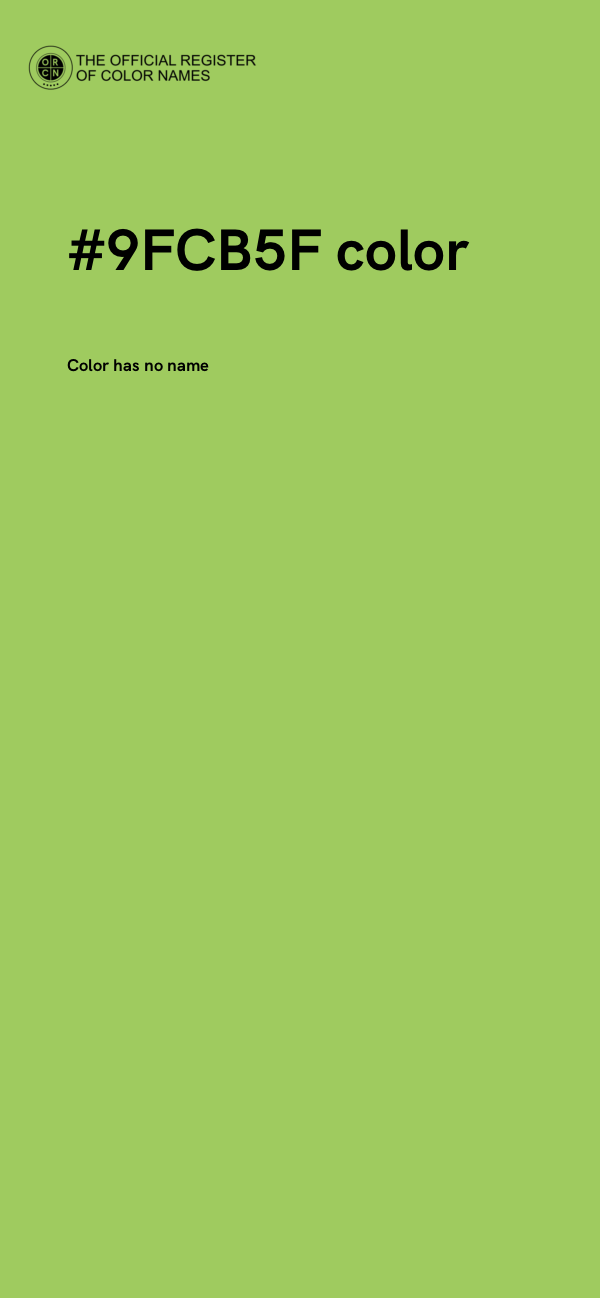 #9FCB5F color image
