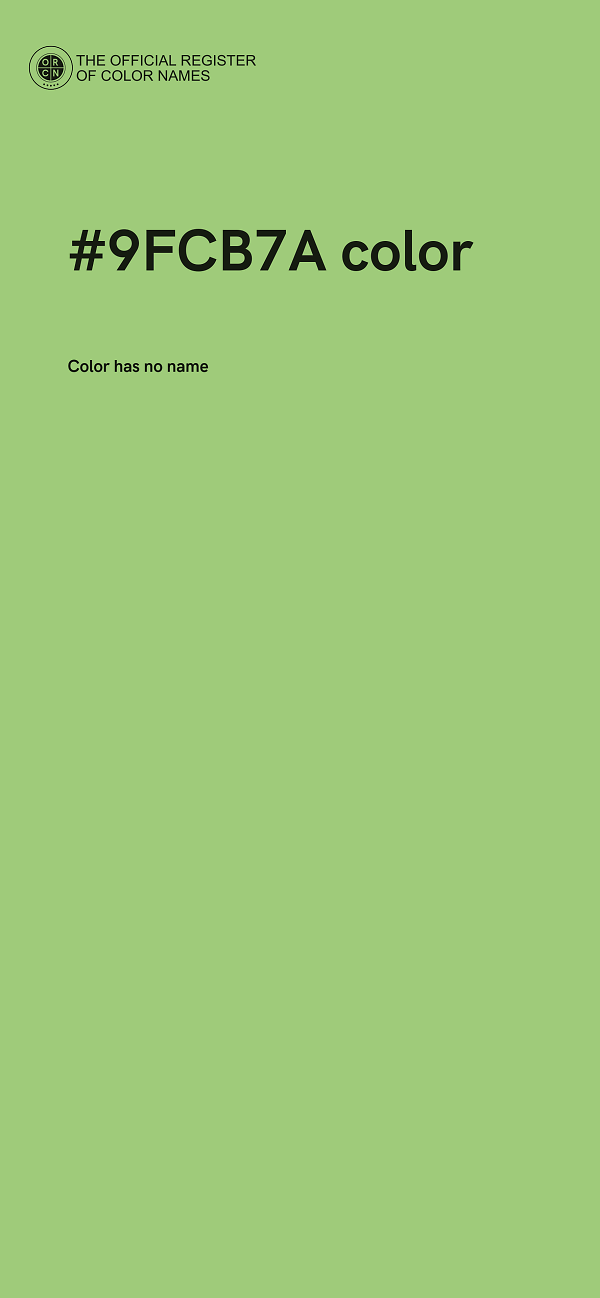 #9FCB7A color image