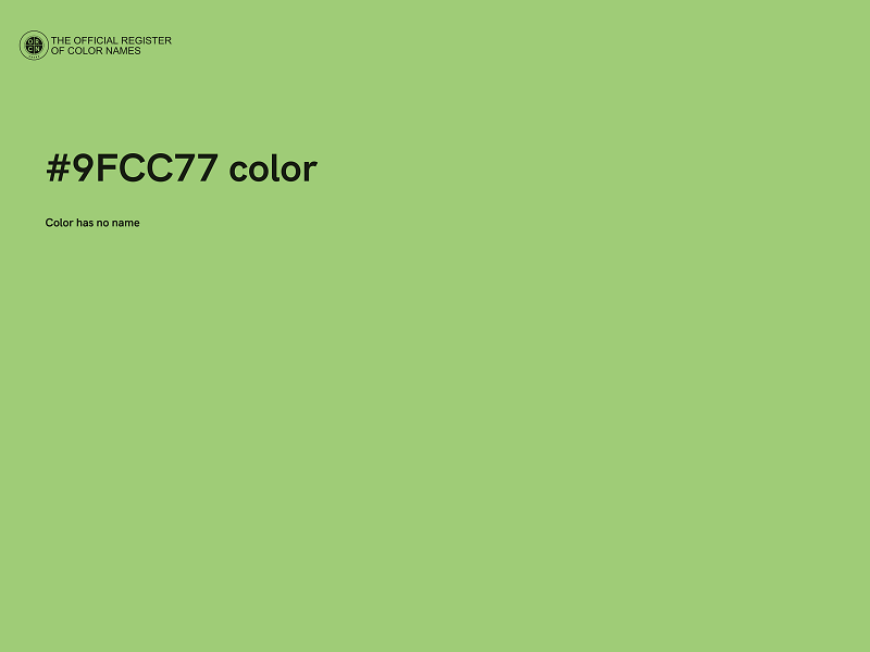 #9FCC77 color image