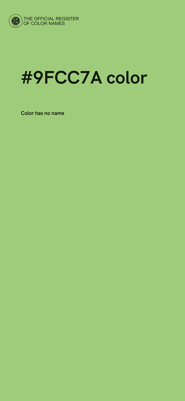 #9FCC7A color image
