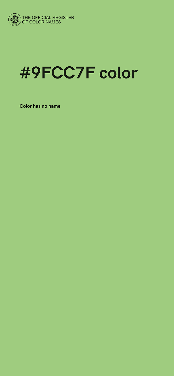 #9FCC7F color image