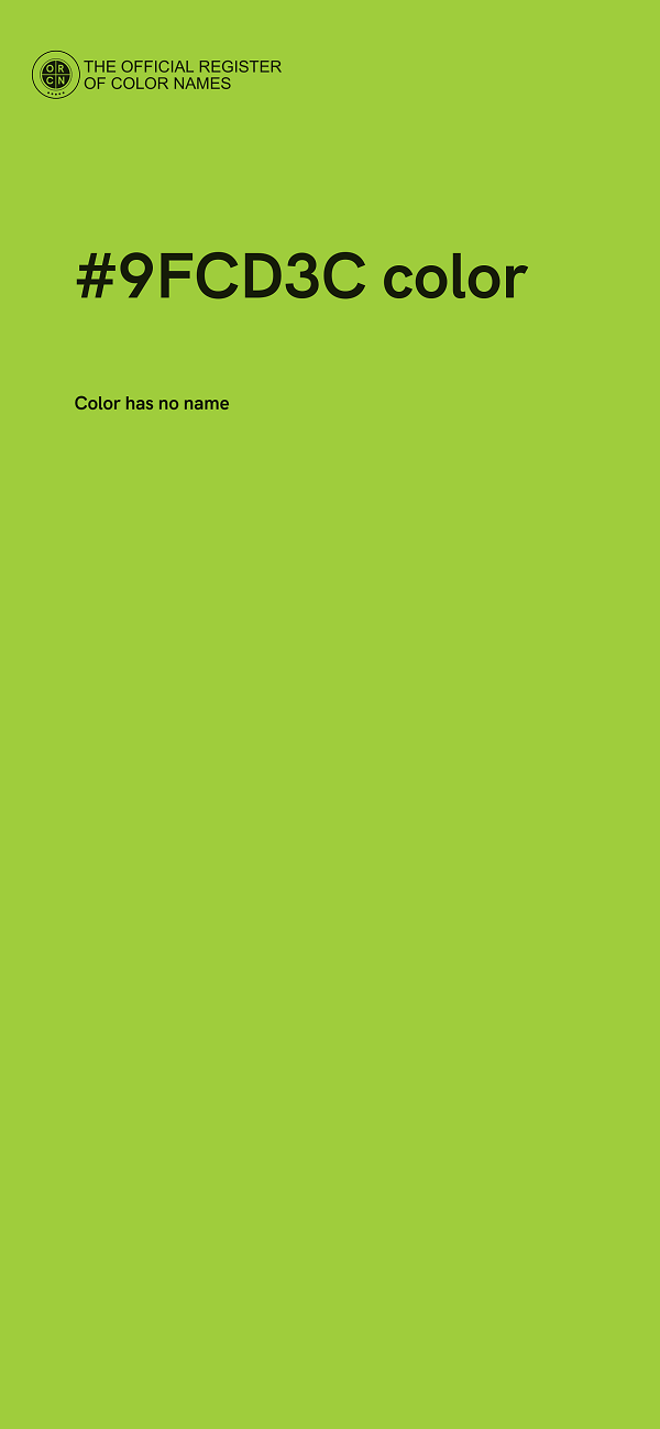 #9FCD3C color image