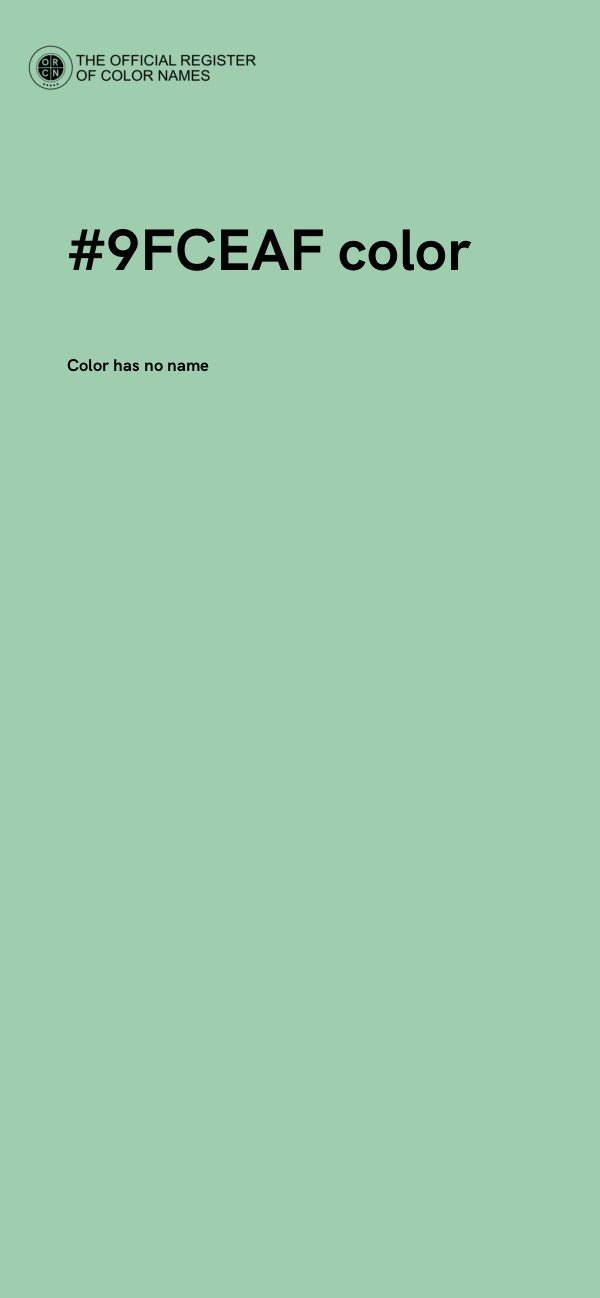 #9FCEAF color image