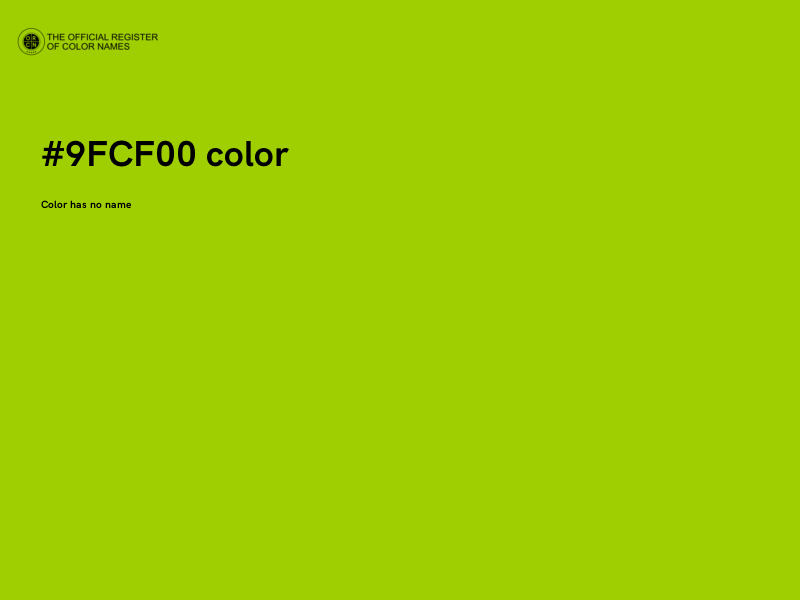 #9FCF00 color image