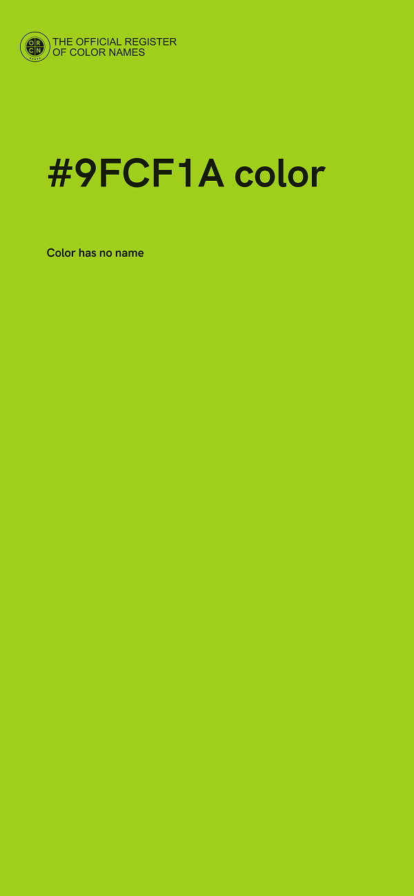 #9FCF1A color image