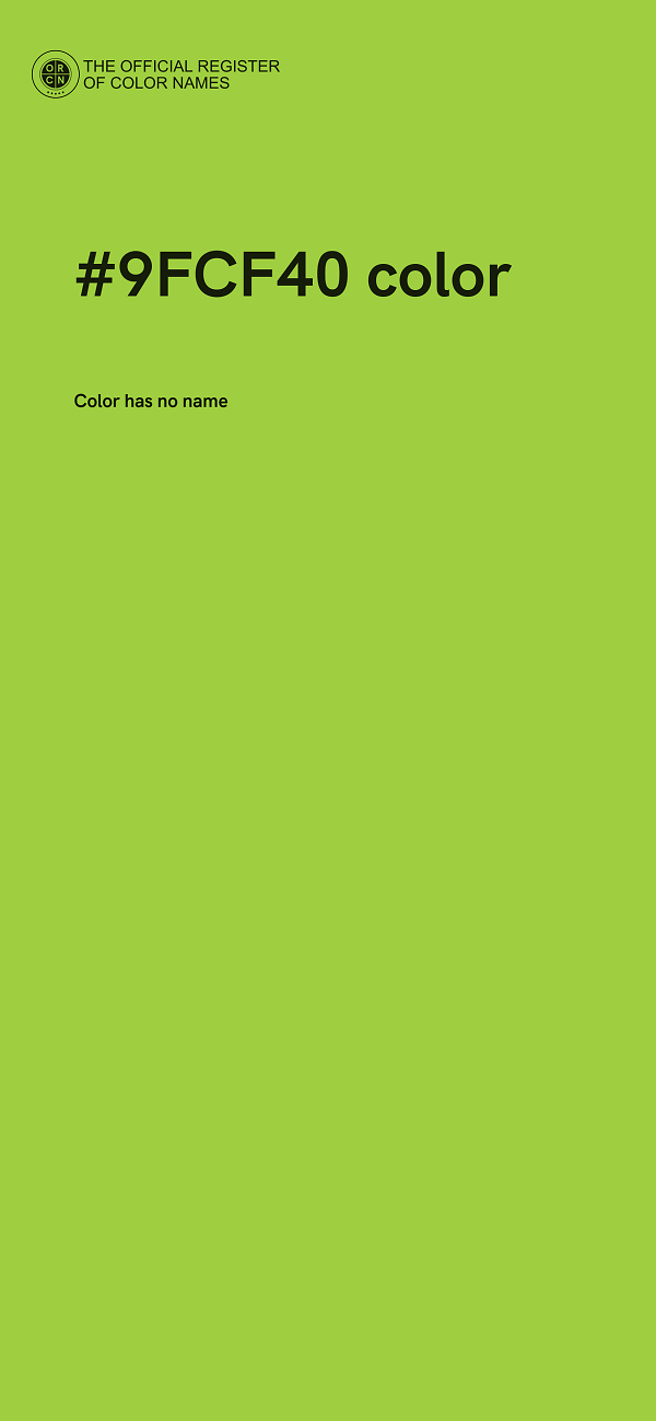 #9FCF40 color image