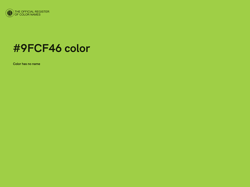 #9FCF46 color image