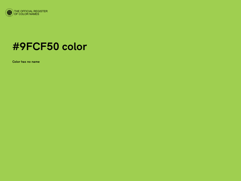 #9FCF50 color image