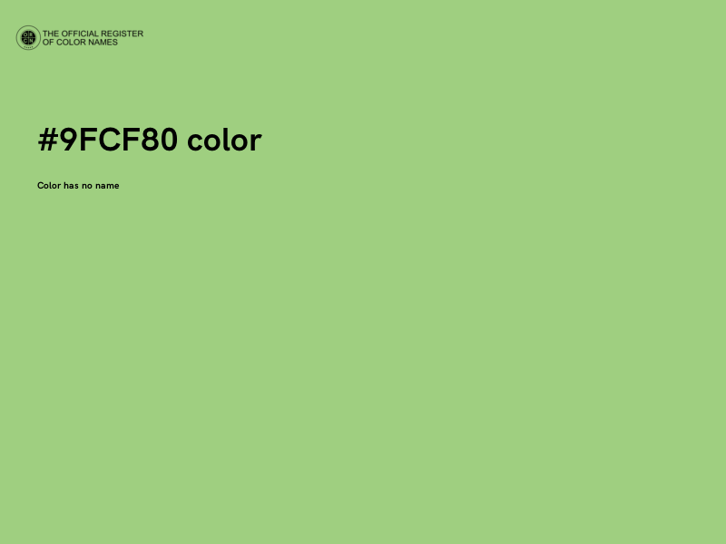 #9FCF80 color image