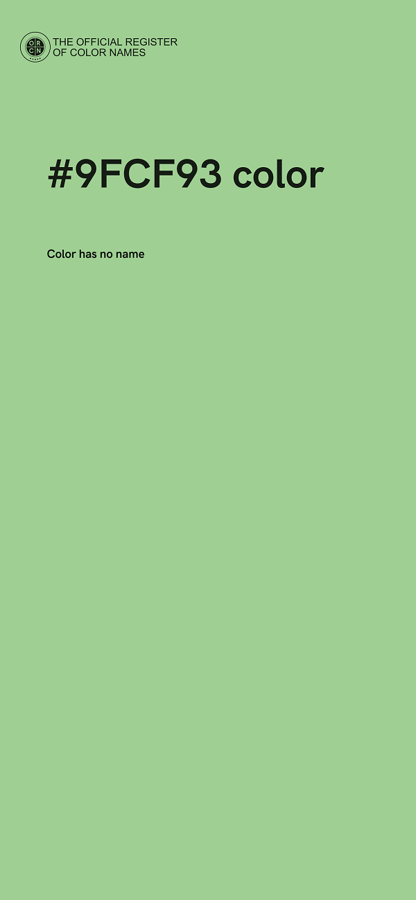 #9FCF93 color image