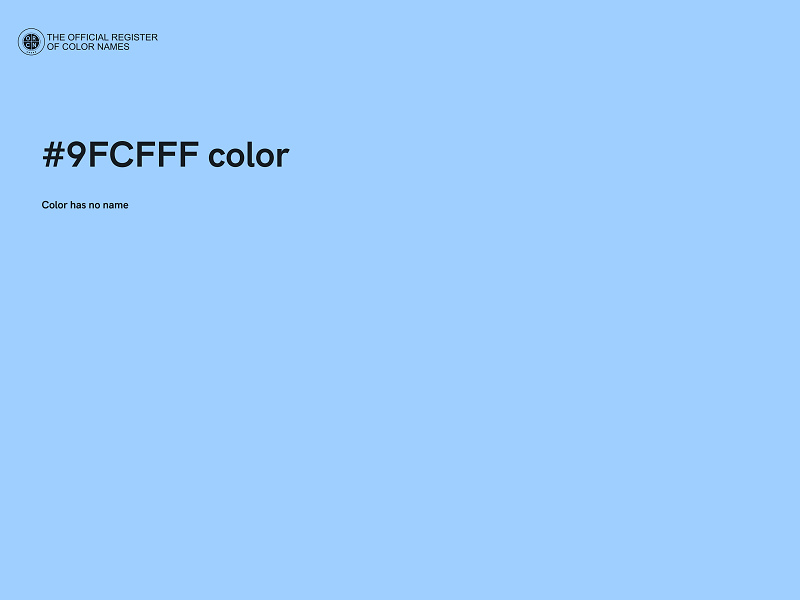 #9FCFFF color image