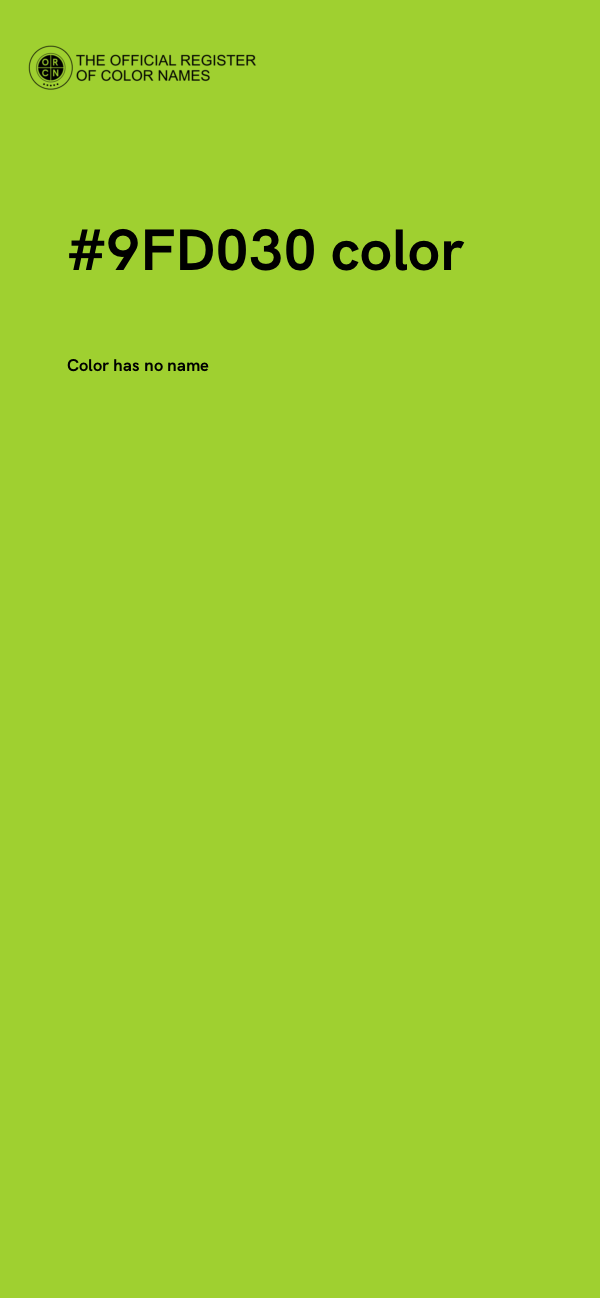 #9FD030 color image