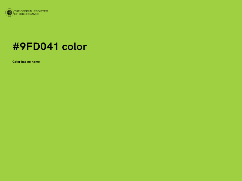 #9FD041 color image
