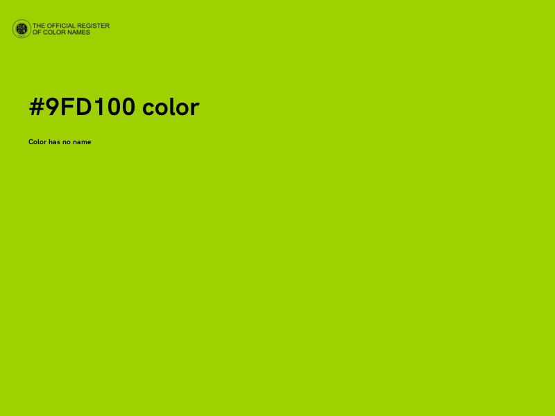 #9FD100 color image