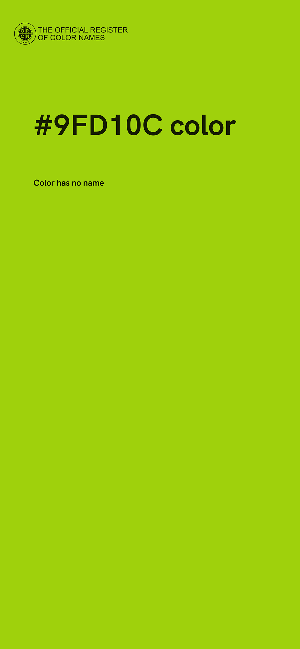 #9FD10C color image