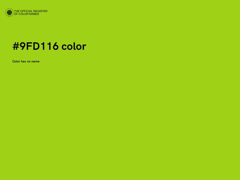#9FD116 color image